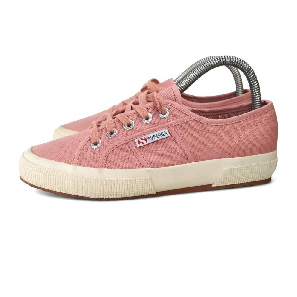Superga Cotu 2750 Low Casual Sneakers Women's 7 Dusty‎ Rose Pink / Off White